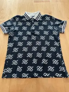 PEARLY GATES ポロシャツ 総柄 ホワイト ブラック サイズ4 極美品
