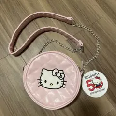 サンリオ ハローキティ ピンクキルトショルダーバッグ