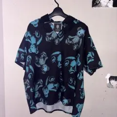 Drug honey クマのスケルトン柄 半袖シャツ