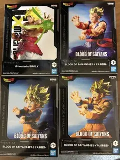 ドラゴンボール フィギュア ブロリー 孫悟空 孫悟飯 孫悟天 4種セットのサムネイル