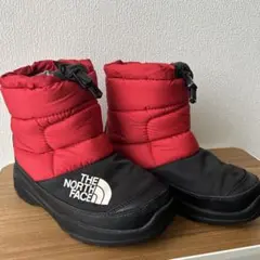 【used】THE　NORTHFACE　キッズ　スノーブーツ　レッド２１㎝