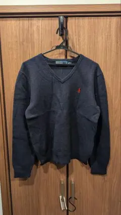 Polo by Ralph Lauren ネイビー Vネックセーター