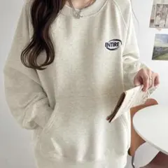 クラシカルエルフ　M スウェット　オートミール　ライトグレー　裏起毛　トップス