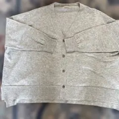 studio CLIP グレー カーディガン Fサイズ