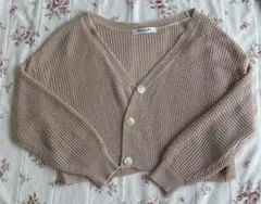 即発送 ゆるダボ メッシュニット鍵編み ワッフル カーディガン 冷房対策