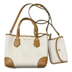 マイケルコース　2way バッグ　ショルダー　シグネチャー　ブラウン　正規品