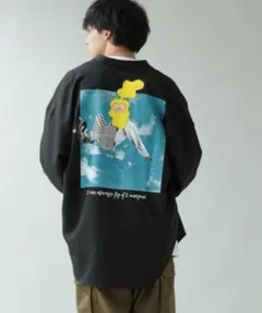 RAGEBLUE【AYAKAFUKANO】コラボプリントBIGシャツ　F