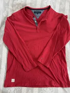 TOMMY HILFIGER 長袖Tシャツ レッド XL