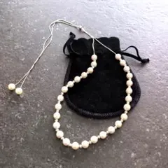 【極美品・24時間以内発送】Bou Jeloudスライダーパールネックレス入学式