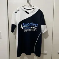 Lotto ロット サッカー プラクティスシャツ ネイビー ホワイトのサムネイル