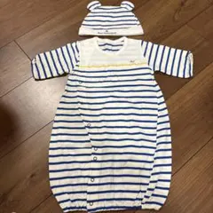 【美品】ツーウェイオール　帽子付き　50-60cm