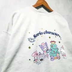 新品　Sanrio　キャラクター　トレーナー　キティちゃん　4L　ホワイト