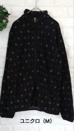 ユニクロ　フリースジャケット　メンズ　М　 ブラック