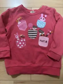 HOT BISCUITS ピンク トレーナー 110サイズ