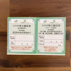 JR東日本 東急不動産ホールディングス コラボ 優待券 2種各1枚