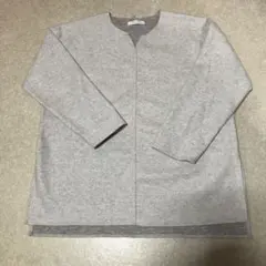 お値下げchocol raffine ノーカラージャケット アイボリー サイズF