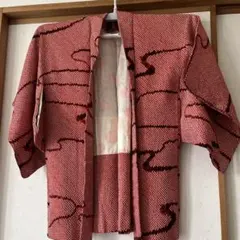 赤い波模様 羽織