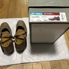 ヨネックスSHW-LC62 パワークッションローヒールパンプス　ココア24.0のサムネイル