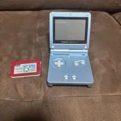 ゲームボーイアドバンス SP シルバーカセット付き