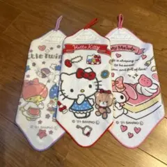 ループ付きタオル　サンリオ　3枚セット