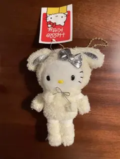 新品　Hello Kitty展　ハローキティ　雪うさぎキーホルダー　京都