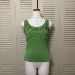 海外ガール　y2k ヴィンテージトップス　90s ビーズ