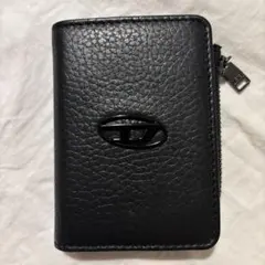 【美品】DIESEL 2つ折り カードケース レザー ブラック