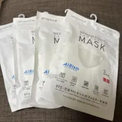 AIRism 洗えるマスク ホワイト M 3枚入り4セット