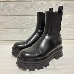 【美品】ZARA サイドゴアブーツ 厚底 トラックソール チェルシーブーツ 41