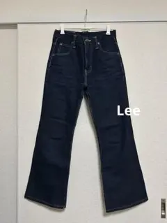 シルエット◎ LEE ブラックデニム ベルボトム w32 日本製 フレア 
