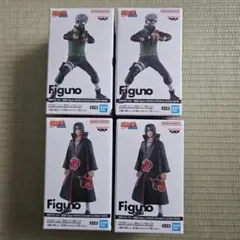 NARUTO Figuno フィギュアはたけカカシうちはイタチ 4種コンプセット