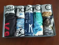 ★ボクサーパンツ メンズ 下着 5枚セット 前閉じ ボクサーブリーフ　S