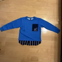 maarook BOOYZ 青 トレーナー 重ね着風