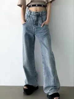 EMODA ルーズワイドハイウエストジーンズのサムネイル