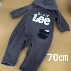 70㎝☆buddyLee フード付きロンパース グレー