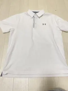 ① アンダーアーマー ゴルフ ポロシャツ メンズ 半袖　襟付き　L