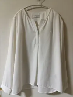 OPAQUE CLIP ホワイト長袖シャツ