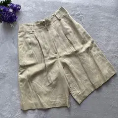美品✨️DAKS【S相当】シルク 麻 裏地あり ショートパンツ／キュロットパンツのサムネイル