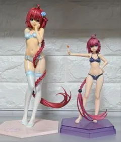 【開封済み＋一部汚れあり】ToLOVEる 黒咲芽亜フィギュア2体セット