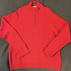 INTERMEZZO カシミア混 ハーフジップセーター メンズ クリーニング済