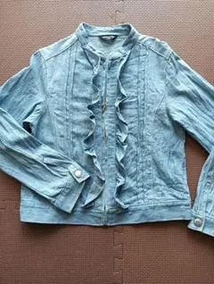 COMME CA ISM フリルデニムジャケット 140A