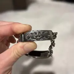 フローラルデザイン ステンレスブレスレット