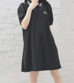 Honeys　ポロワンピース 半袖　ネイビー