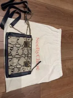 レア新品・イヌイエディションズ、イア パピヨネ ヒョウ柄ポーチ馬 