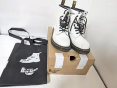 8ホールブーツ Dr.Martens ドクターマーチン UK4 白 ショートのサムネイル
