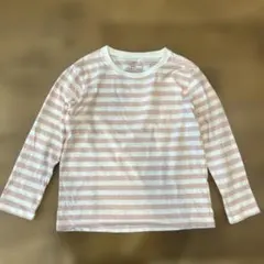 お値下げ美品　無印　ストライプ 長袖カットソー 130