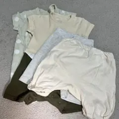 【まとめ売り】ベビー服 ロンパース 2点 パンツ 2点