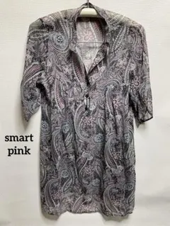 smart pink チュニック　ワンピース　ピンク　ブラックのサムネイル