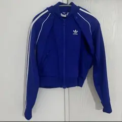 adidas クロップド ジャージ ブルー　3way