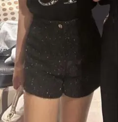 Dazy ブラック タイトスカート ボタン付き